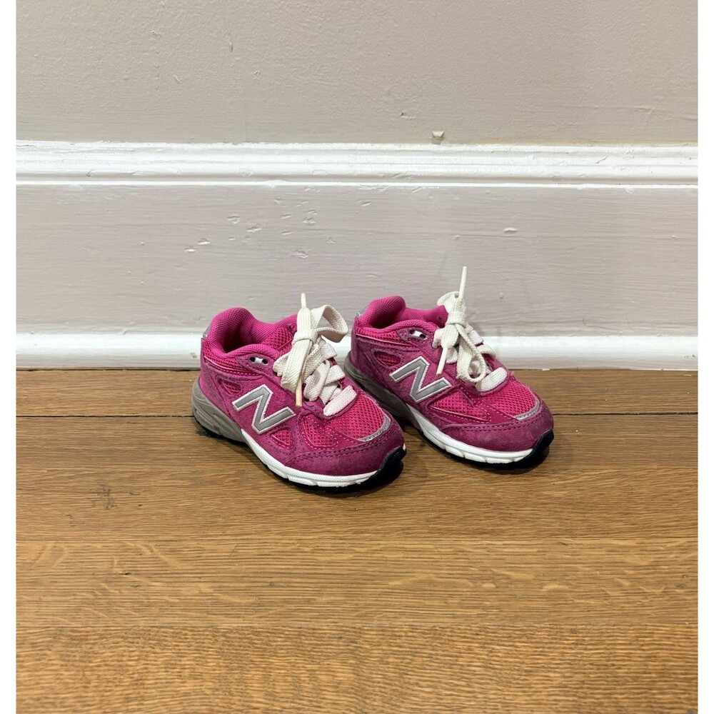 New Balance Pink Ribbon Gray 990v4 Baby Toddler Sneakers Size 5 Athleisure